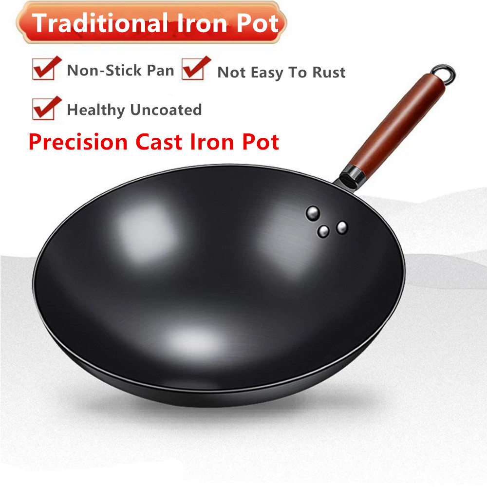 Home Cooking Channel - Wok profond 30/32 cm, poêle à