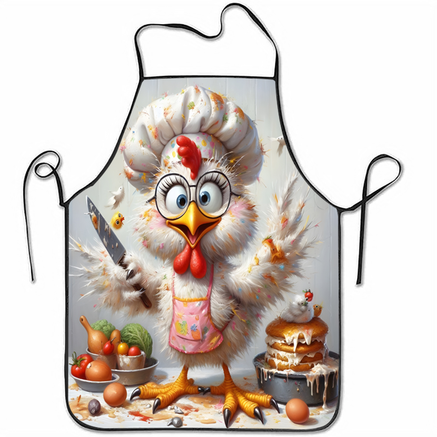 Mom'S Home Cooking - Tablier de cuisine amusant motif poulet