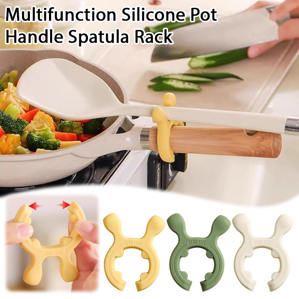Home Cooking Channel - Repose-cuillère en Silicone, résistant à la