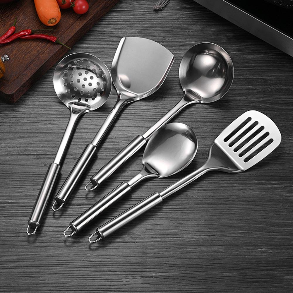 Home Cooking Utensil Set - Spatule pratique en acier inoxydable, ensemble