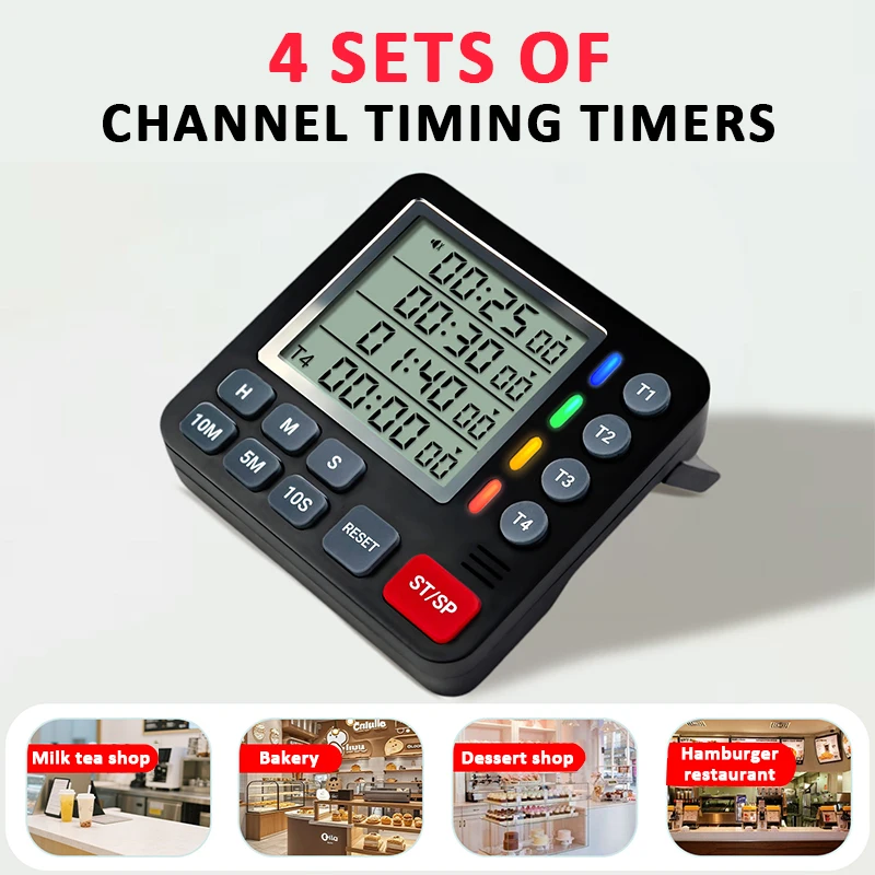 Minuterie numérique à 4 canaux - Home Cooking Channel avis et prix