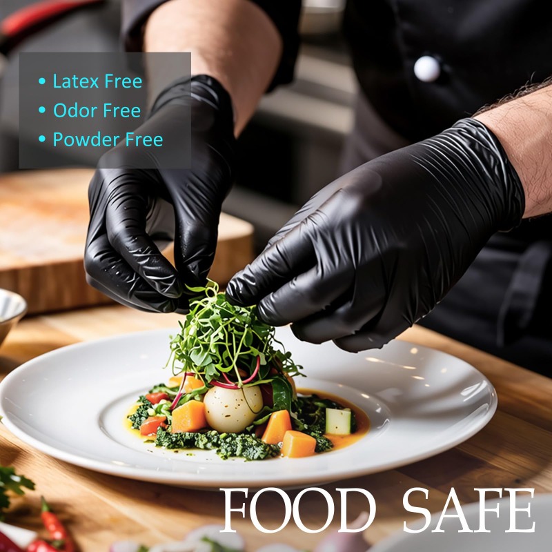 Gants jetables noirs en nitril - Home Cooking Work avis et prix