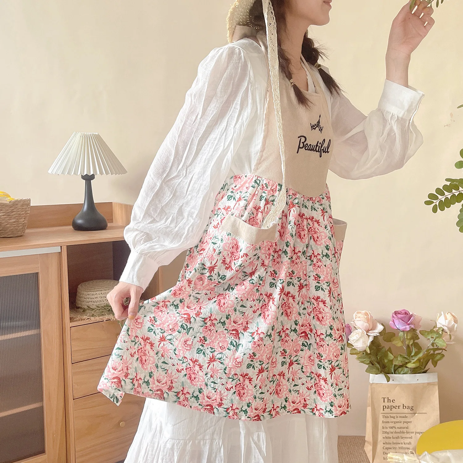 Tablier en velours côtelé pour - Home Cooking Work avis et prix
