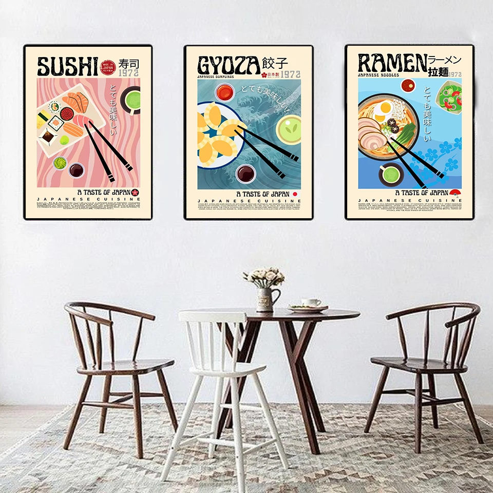 Affiche sur toile imprimée sty - Home Cooking Japanese Food avis et prix